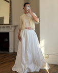 Vintage 60s Merino Wool Beaded Fringe Cardi and Tank Set