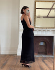 Vintage 90s Australian Made Knit Dress Noir