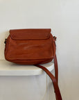 Vintage Leather Crossbody Satchel
