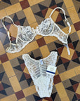 Vintage 90s La Perla Cream Lingerie Set With Original Tags