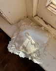 Vintage 70s Lace Ring Cushion