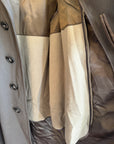 Vintage Dark Grey Wool Boxy Trench Coat