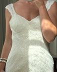 Vintage Y2K Fishtail Lace Wedding Gown