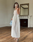 Vintage 40s Cotton Lace Strappy Bridal Sundress