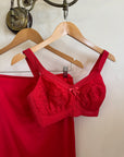 Vintage 60s Scarlett Bralette and Slip Skirt Set