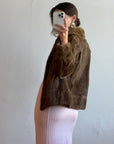 Vintage 70s Nougat Fur Jacket