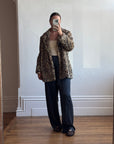Vintage Moschino Teddy Leopard Coat