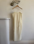 Vintage 90s Embroidered Column Wedding Dress