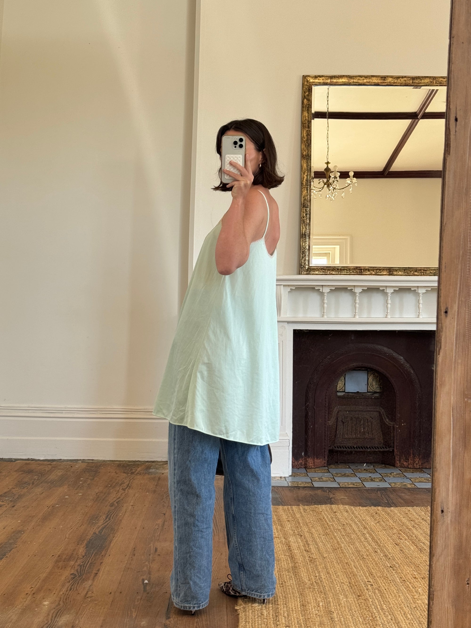 Vintage 50s Mint Negligee A-Line Mini Slip