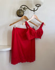 Vintage 60s Scarlett Bralette and Slip Skirt Set