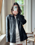 Vintage 90s Leather Jacket Black