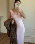 Vintage 30s Blush Pink Negligee Slip Dress