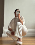 Vintage Y2K Sheer Chiffon Sheer Tiered Blouse
