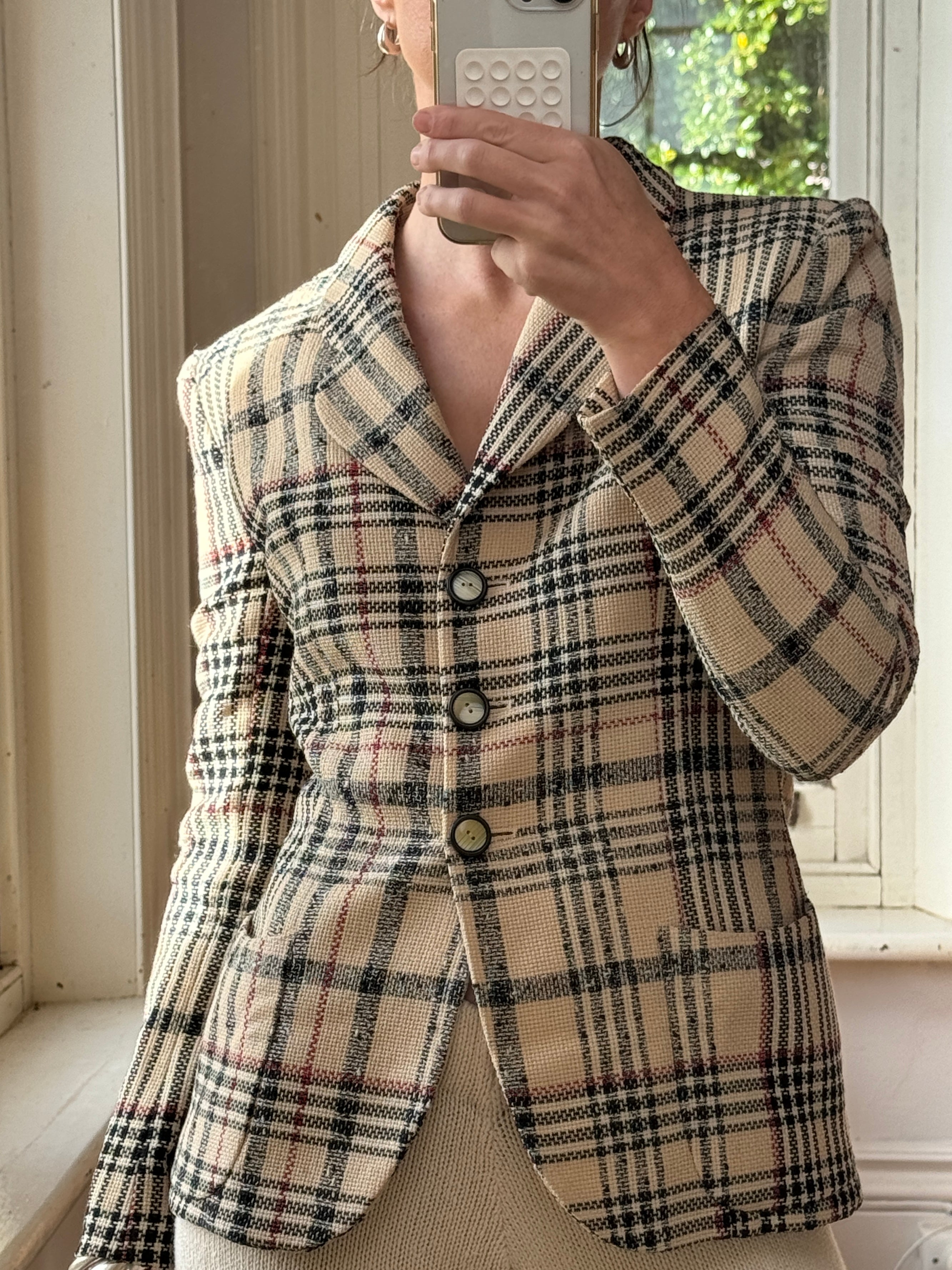Vintage Emanuel Ungaro Tweed Tailored Blazer