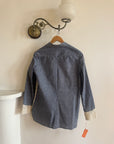 Vintage 70s 3 piece Chambray and Lace Western Set