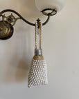 Vintage 60s Beaded Crochet Accordion Bag