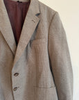 Vintage Light Brown Wool Blazer