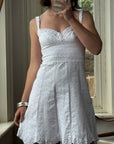 Vintage Y2K Collette Dinnigan Broderie Anglaise Mini Dress
