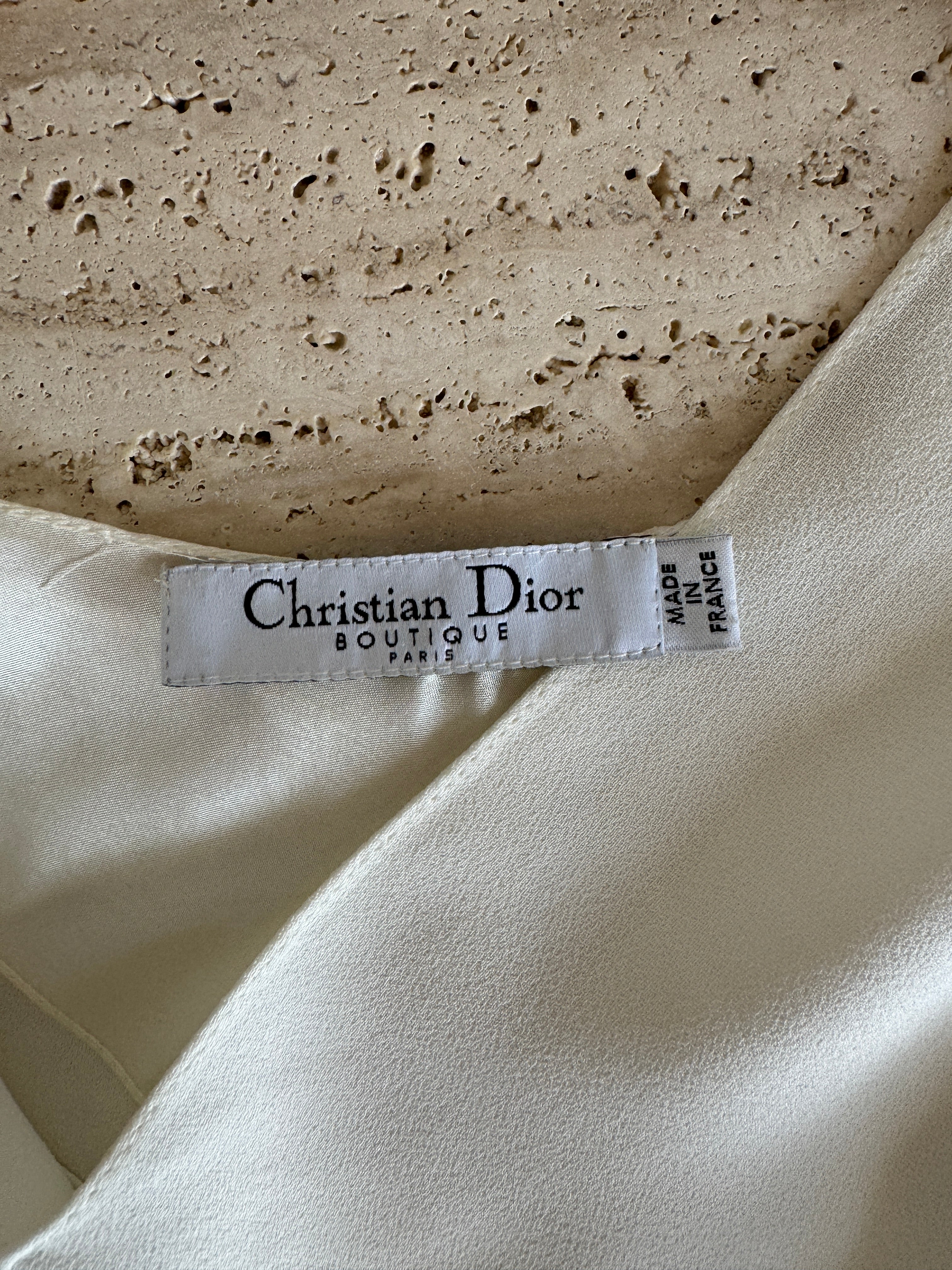 Vintage Y2K Christian Dior Wedding Dress Ivory