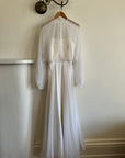 Vintage 70s Australian Made Billow Sleeve Wedding Dress