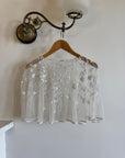 Vintage Y2K Vine Beaded Bridal Cape