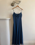 Vintage 90s Australian Made Navy Spaghetti Strap Dress