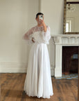 Vintage 70s Australian Made Billow Sleeve Wedding Dress