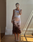 Vintage 90s Glitter Fairy Skirt Chocolate Pink