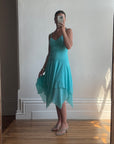 Vintage Y2K Aqua Fairy Dress
