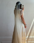Antique Juliette Embroidered Multi-wear Bridal Veil