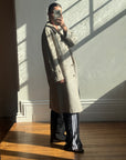 Vintage 60s Australian Made Herringbone Trench Latte