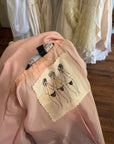Vintage 90s Mini Trench Leather Jacket Baby Pink