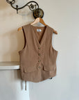 Vintage 90s Camel Tailored Vest