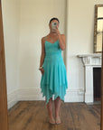 Vintage Y2K Aqua Fairy Dress