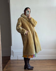 Vintage 70s Faux Shearling Butter Caramel Coat