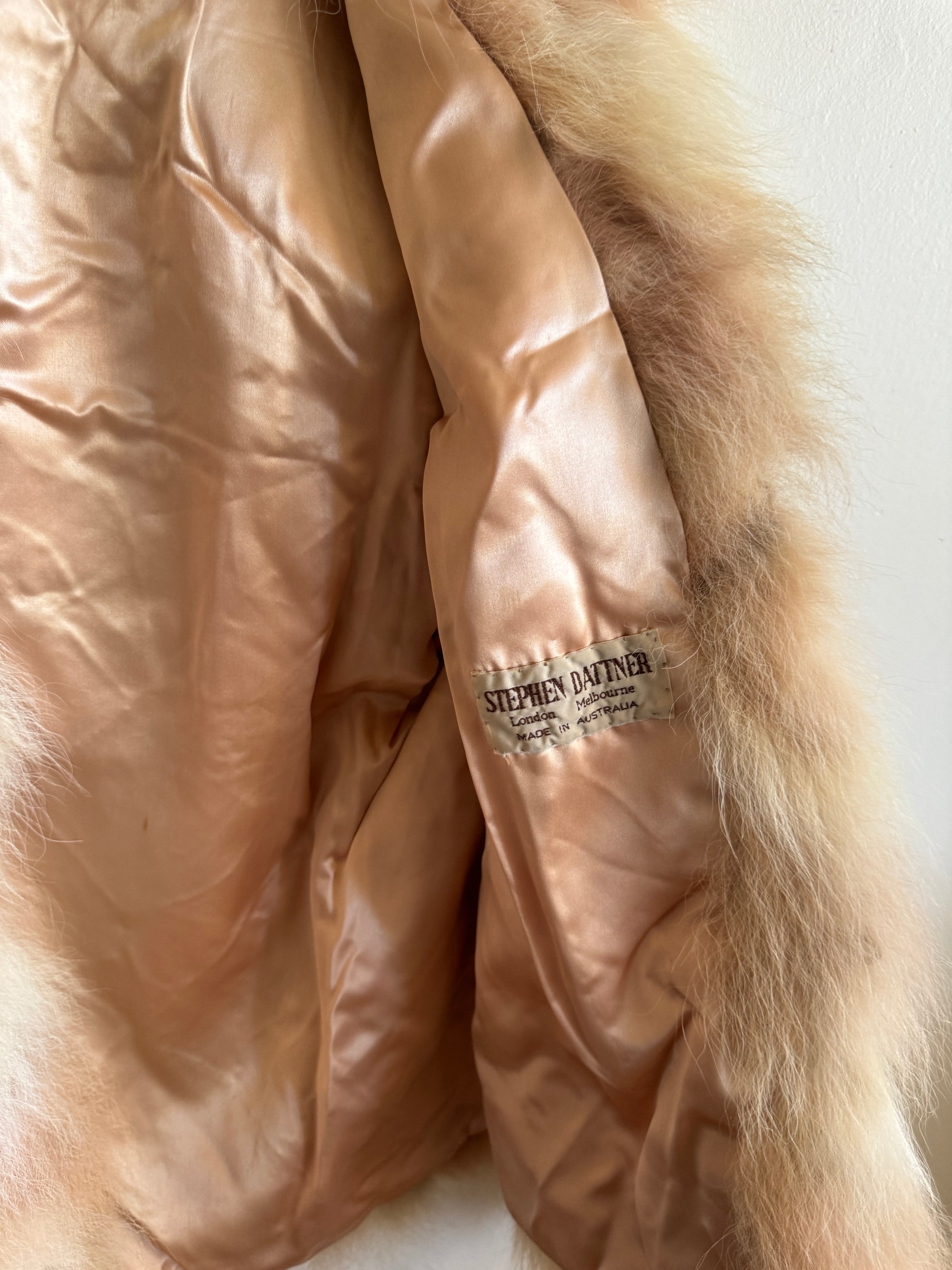Vintage Shaggy Blush Fur Jacket