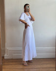 Vintage 60s Crepe Caplette Wedding Dress