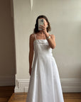 Vintage 90s Classic Strapless Wedding Gown
