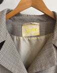 Vintage 60s Australian Made Herringbone Trench Latte