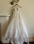 Vintage Y2K Pure Silk Drop Waist Princess Wedding Gown