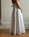 Vintage 90s Classic Strapless Wedding Gown