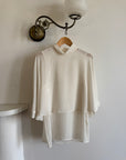 Vintage Y2K Sheer Chiffon Sheer Tiered Blouse