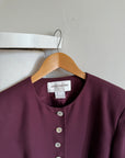 Vintage 90s Plum Button Up Blazer Dress