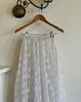 Vintage Lace Bridal Skirt with Train