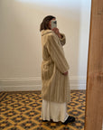 Vintage Champagne Faux Fur Coat