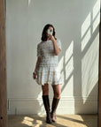 Vintage Crochet Rope Fit and Flare Mini Dress