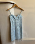 Vintage 90s Baby Blue Party Dress
