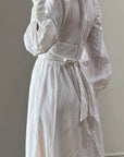 Vintage 70s Romantic Cotton Maxi Dress