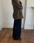 Vintage Moschino Teddy Leopard Coat
