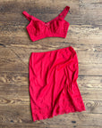 Vintage 60s Scarlett Bralette and Slip Skirt Set